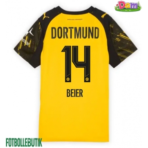Borussia Dortmund Maximilian Beier #14 Hemmatröja Kvinnor 2025-26 Kortärmad